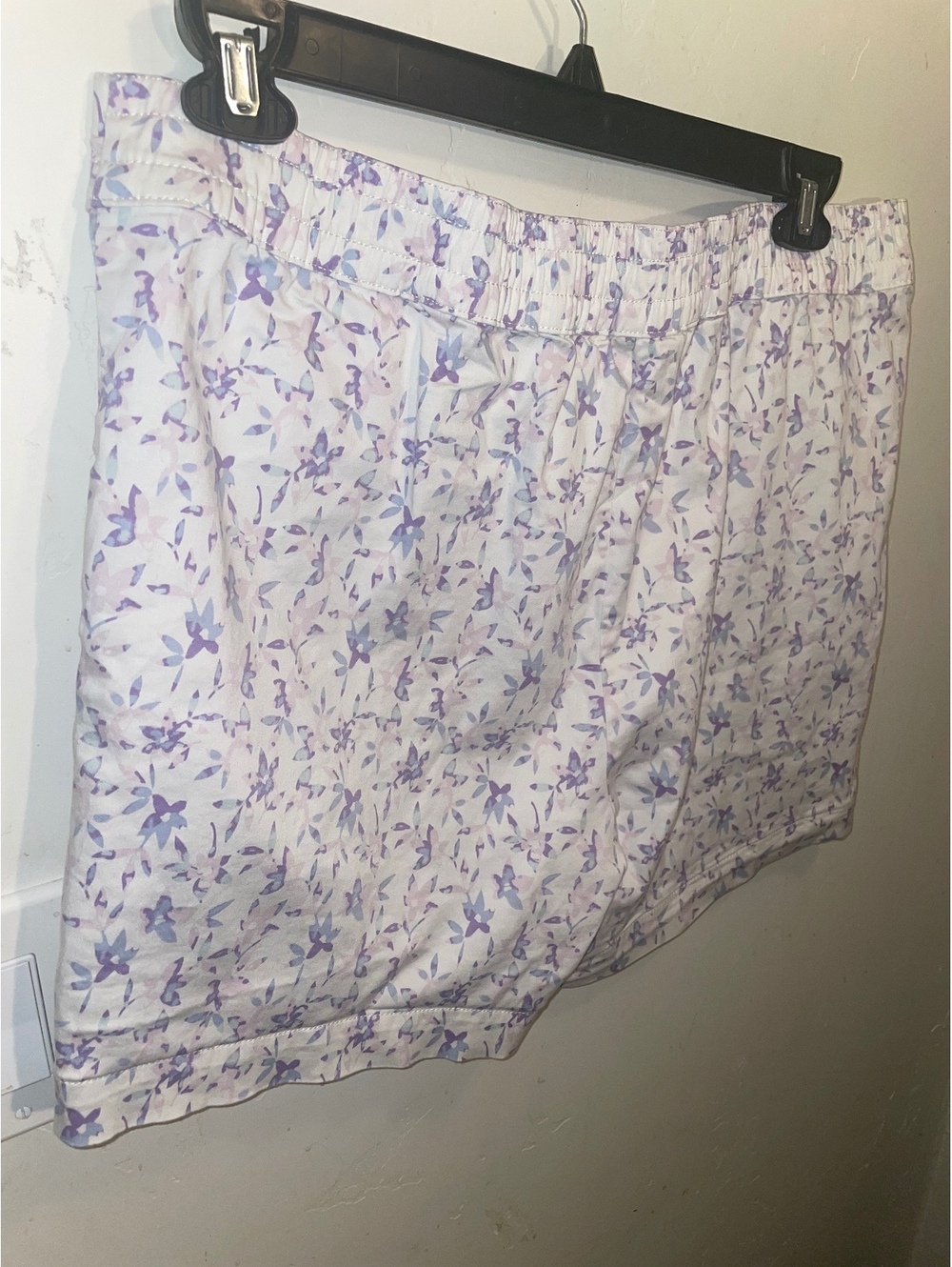 Jachs Girlfriend stretch chino short with lavender floral print size XL - Picture 3 of 6